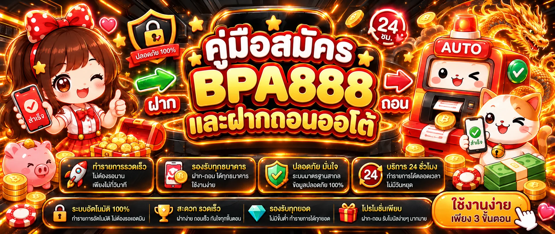 BPA888 สมัครสมาชิก ฝากถอนออโต้ คู่มือฉบับครบ
